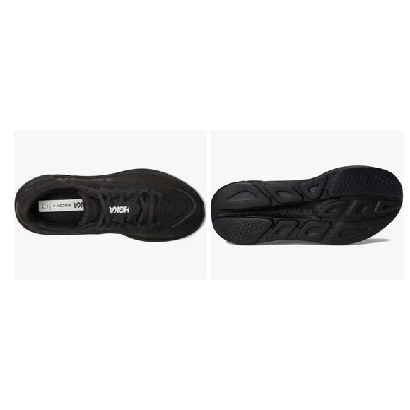 Hoka Rincon 4 Men\'s Running Shoes Triple Black Size 10 D New In Box (NIB) main image 5